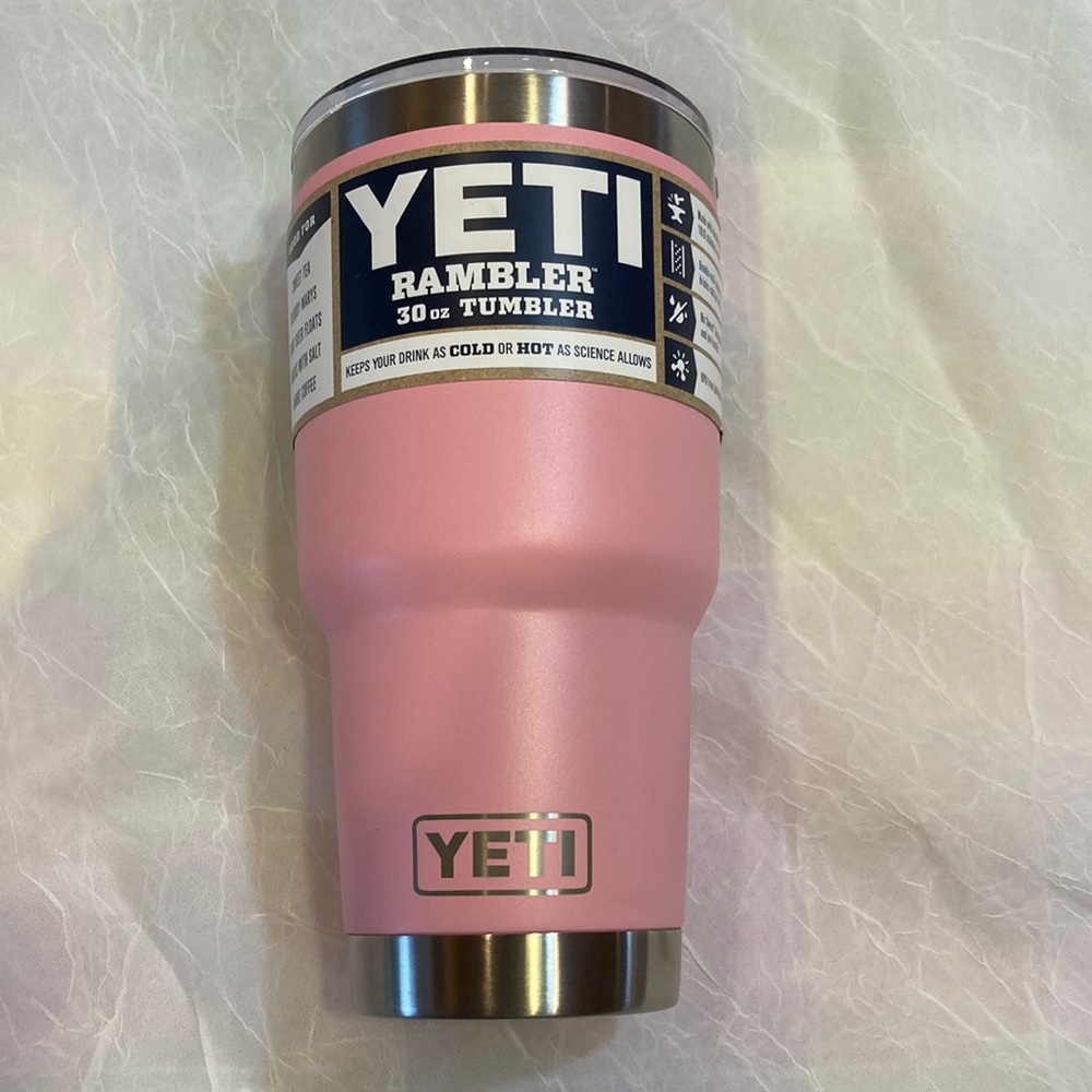 Yeti Rambler 30 oz Tumbler - Le Pink - with Stainless Accents